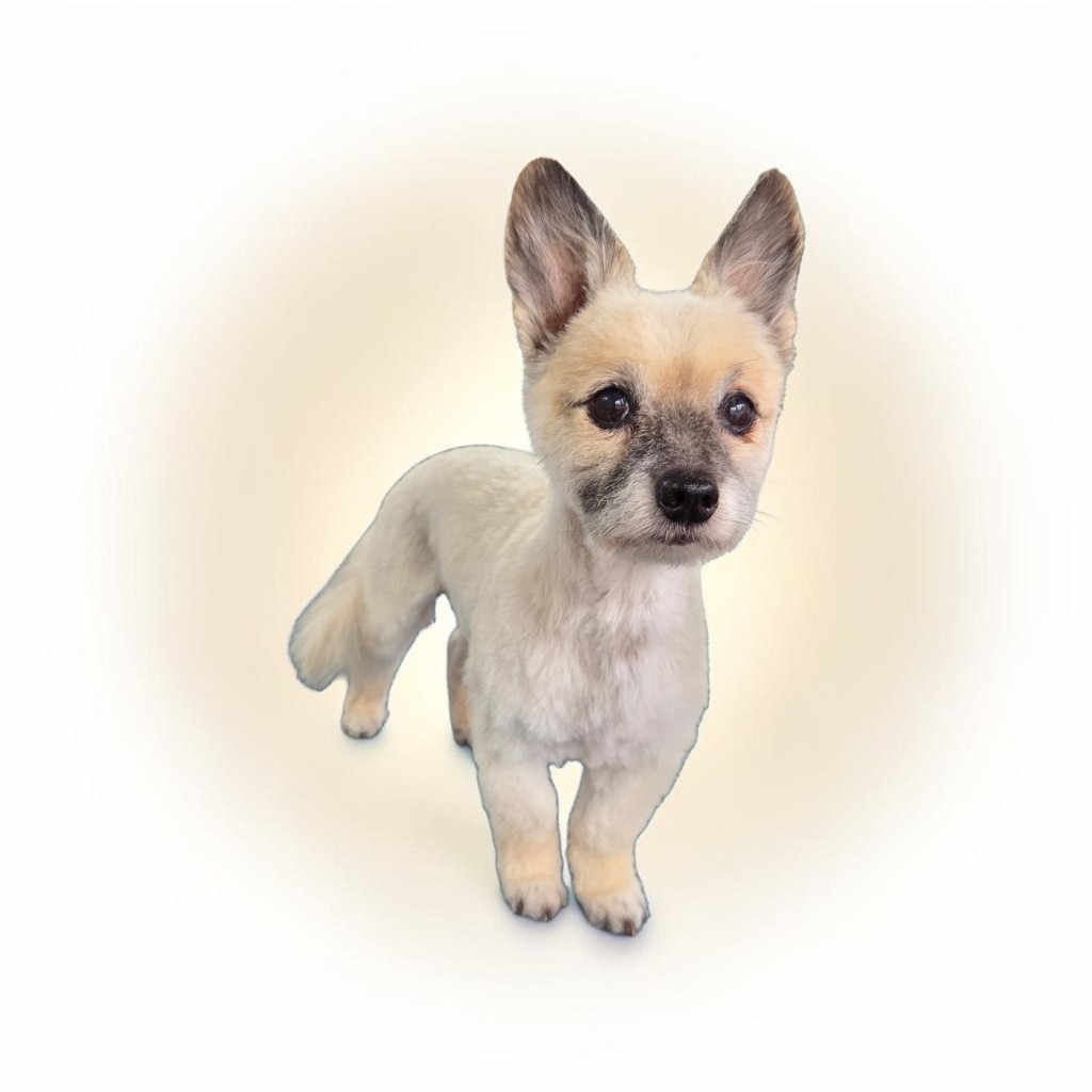 Kleine hond met grote rechtopstaande oren